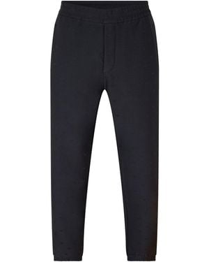 Emporio Armani Closed Hem Fleece Joggers - Blue