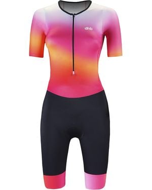 Dhb Hydron Short Sleeve Tri Suit - Pink