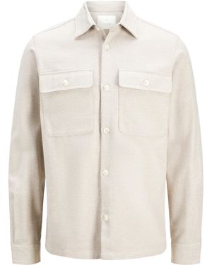 Jack & Jones Jj Structured Overshirt - White