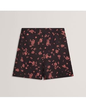 Ted Baker Ted Satin Printed Short - Red