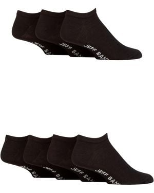 Jeff Banks 7 Pack Trainer Socks - Black