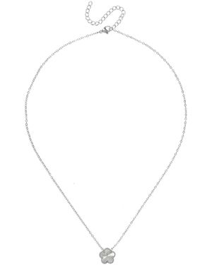 Miso Clover Pendant Necklace - Metallic