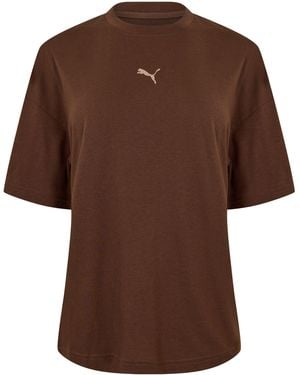 PUMA Train Oversized Tee T-Shirt - Brown