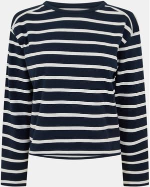 French Connection Rallie Stripe Long-Sleeve T-Shirt - Blue