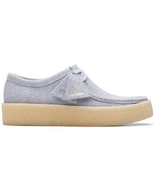 Clarks Wallabee Cup Suede Boat Shoes - White