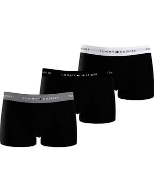 Tommy Hilfiger 3 Pack Signature Boxer Shorts - Black