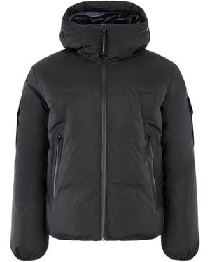 CP COMPANY METROPOLIS Pertex Hooded Medium Puffer Jacket - Black