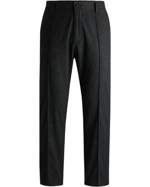 HUGO Randy243 Straight Leg Trousers - Black