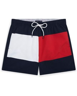 Tommy Hilfiger Archive Medium Drawstring Swim Shorts - Red