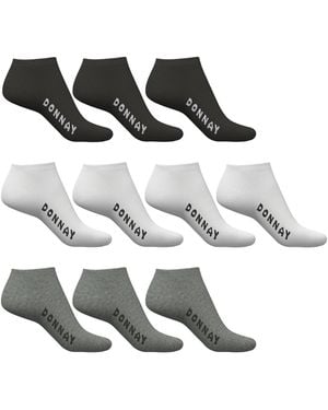 Donnay 10 Pack Trainer Socks - Black