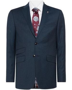 Ted Baker Beriman Flannel Suit Jacket - Blue