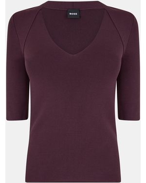 BOSS Fezanin Bodycon Dress - Purple