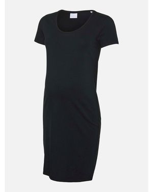 Mama.licious Maternity Short Sleeve Jersey Dress - Black