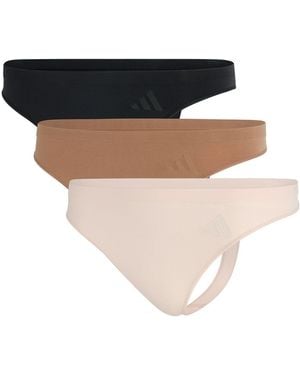 adidas Low Rise Thong 3Pk - Black