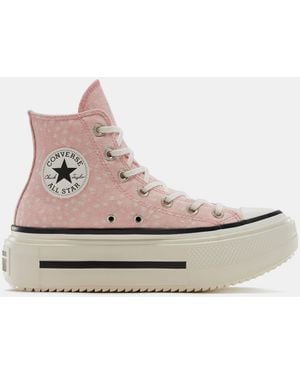 Converse Chuck Taylor All Star Lif Canvas High-Top Trainers - Pink