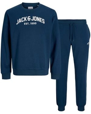 Jack & Jones Arch Crew Sweat Tracksuit Co-Ord Set - Blue