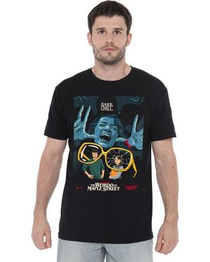 Stranger Things Butcher Billy S1 Ch2 T-Shirt Blac - Black