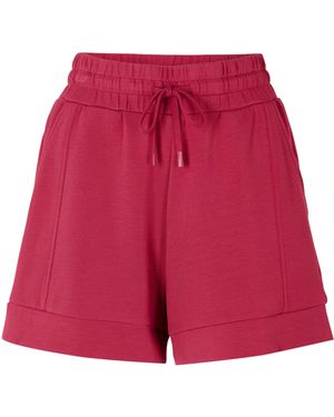 Varley Fleece Jogger Shorts - Red