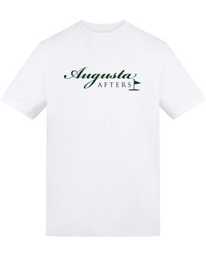 AWD Adults Printed Golf Masters Tee - White