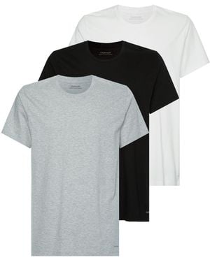 Calvin Klein 3 Pack T Shirt - Black