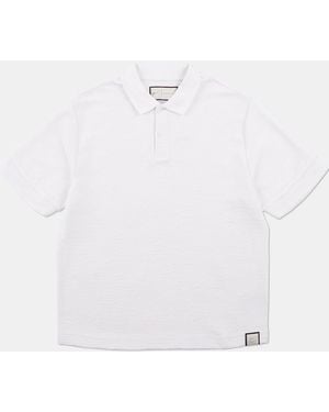 PREVU Ottoman Short Sleeve Polo Shirt - White