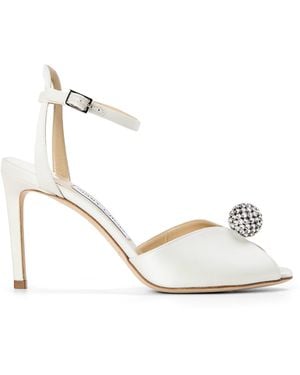 Jimmy Choo Sacora 85 Heeled Sandals - Metallic
