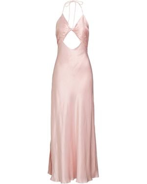 Bardot Isola Halter Neck Viscose Maxi Dress - Pink