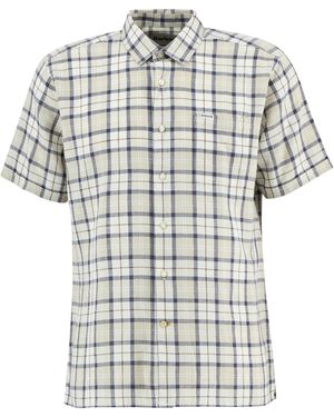 Barbour Patterned Short Sleeve Shirt - Grey