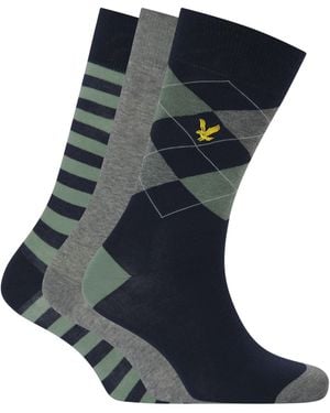 Lyle & Scott Lyle Barwood 3Pk - Blue