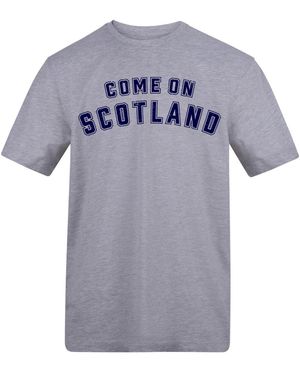 AWD Adults Printed Scotland World Cup Tee - Blue