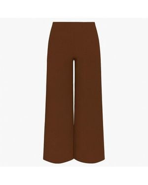 I Saw It First Textured Wide Leg Trouser - Brown