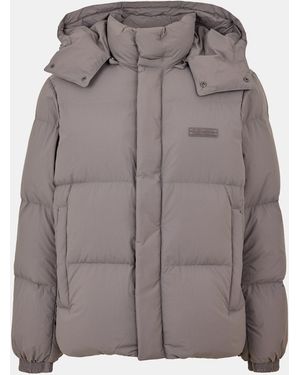ARMANI EXCHANGE Down Water-Resistant Short Puffer Jacket - Grey