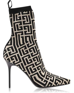 Balmain Skye Mono Boot - Black