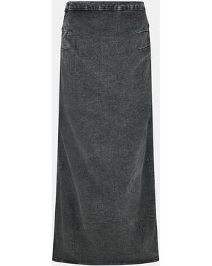 Mama.licious Mama Denim Maxi Skirt - Grey