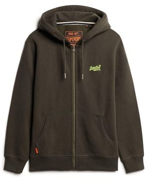 Superdry Basic Zip Hoodie - Green