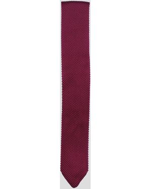 Twisted Tailor Jagger Knitted Tie - Purple