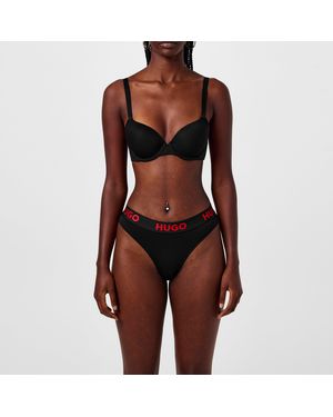 HUGO Stretch Cotton Thong - Red