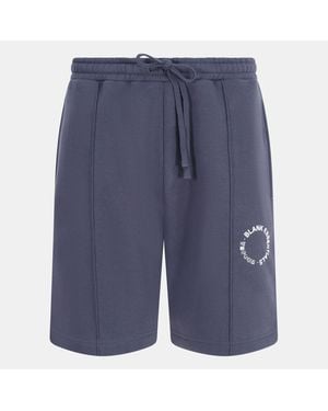 Blank Essentials Circle Fleece Jogger Shorts - Blue