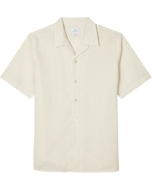 Paul Smith Short Sleeve Plain Shirt - White