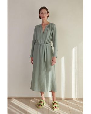 Velvet By Graham & Spencer Gauze Shift Dress - Grey