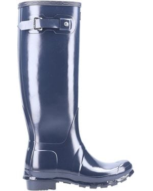 HUNTER Original Tall Gloss Wellington Boots - Blue