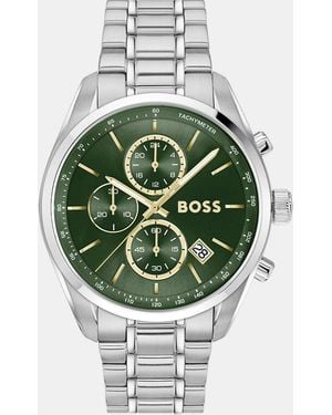 BOSS Gents Grand Prix Chronograph With Dial - Metallic