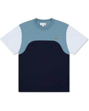 Lacoste Cotton Jersey Colour Block T-Shirt - Blue