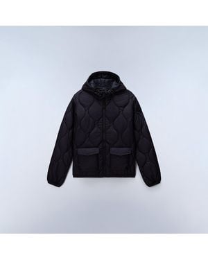 Napapijri Napa Shorts Quilted Short Puffer Jacket - Blue