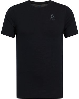 Odlo Merino Short-Sleeve Baselayer Top - Black