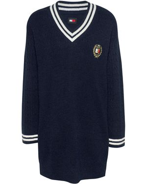 Tommy Hilfiger Crest Jumper Jumper Dress - Blue