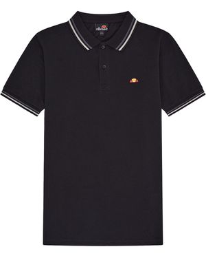 Ellesse Rooks Short Sleeve Polo Shirt - Black