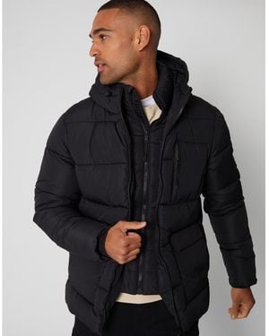 Threadbare Tb Charleston Quilted Jacket - Black
