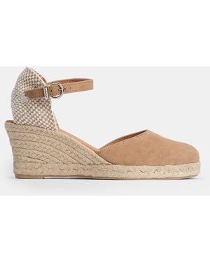Barbour Elder Espadrille Wedges - Natural