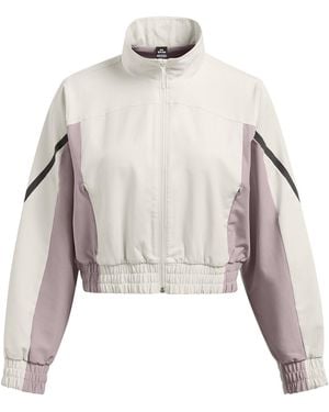 Under Armour Unstoppable Cropped Tracksuit Top - Blue